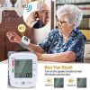 Blood Pressure Monitor Wrist Digital High Blood Pressure Cuff Heartbeat Tester w/ 90x2 Reading Memory 2In LCD Screen Storage Box
