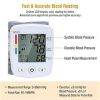 Blood Pressure Monitor Wrist Digital High Blood Pressure Cuff Heartbeat Tester w/ 90x2 Reading Memory 2In LCD Screen Storage Box