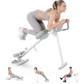 Pro Max Home Gym 4-in-1 Fitness Equipment Rowing Machine, Leg Press, Abdominal Glide, Roman Chair, Fitness Equipment For Abdominal And Core Strength T (Option: White)