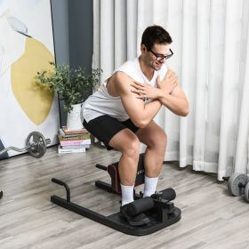 1 Padded Push Up Sit Up Squat Machine Home Gym Fitness Equipment (Option: Black-1000x510x200 mm)