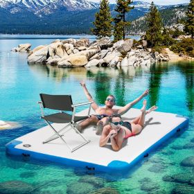 10 x Water Inflatable Floating Dock (Option: White-850x400x300 mm)