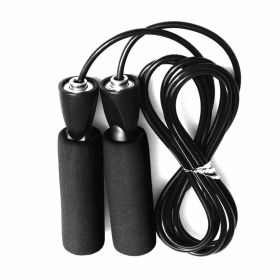 Gym Aerobic Exercise Boxing Skipping Rope Adjustable Bearing Speed Fitness Bearing Rope Tangle-Free Jumping Rope Speed Equipments Skipping Adjustable (Option: Black)