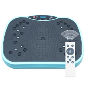 Vibrating Plate Fitness Equipment Full Body Workout Vibrating Fitness Platform Home Weight Loss And Body Shaping Training Equipment (Option: Blue)