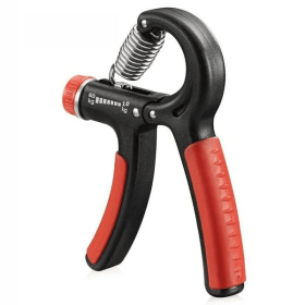 Hand Grip Strength Power Trainer Gripper Strengthener Adjustable Gym Exerciser (Option: BlackRed)