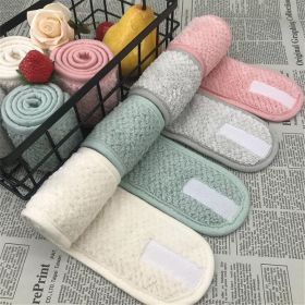 Adjustable Makeup Headband Hair Bands Wash Face Hair Holder Soft Toweling Bath SPA Facial Hairband Hair Accessories for Women (Color: Beige, size: 2pcs)