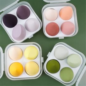 4pcs Makeup Sponge Cosmetic Puff Makeup Blender Foundation Powder Wet and Dry Beauty Sponge Women Make Up Accessories Tools (Color: 4pcs pink with box)
